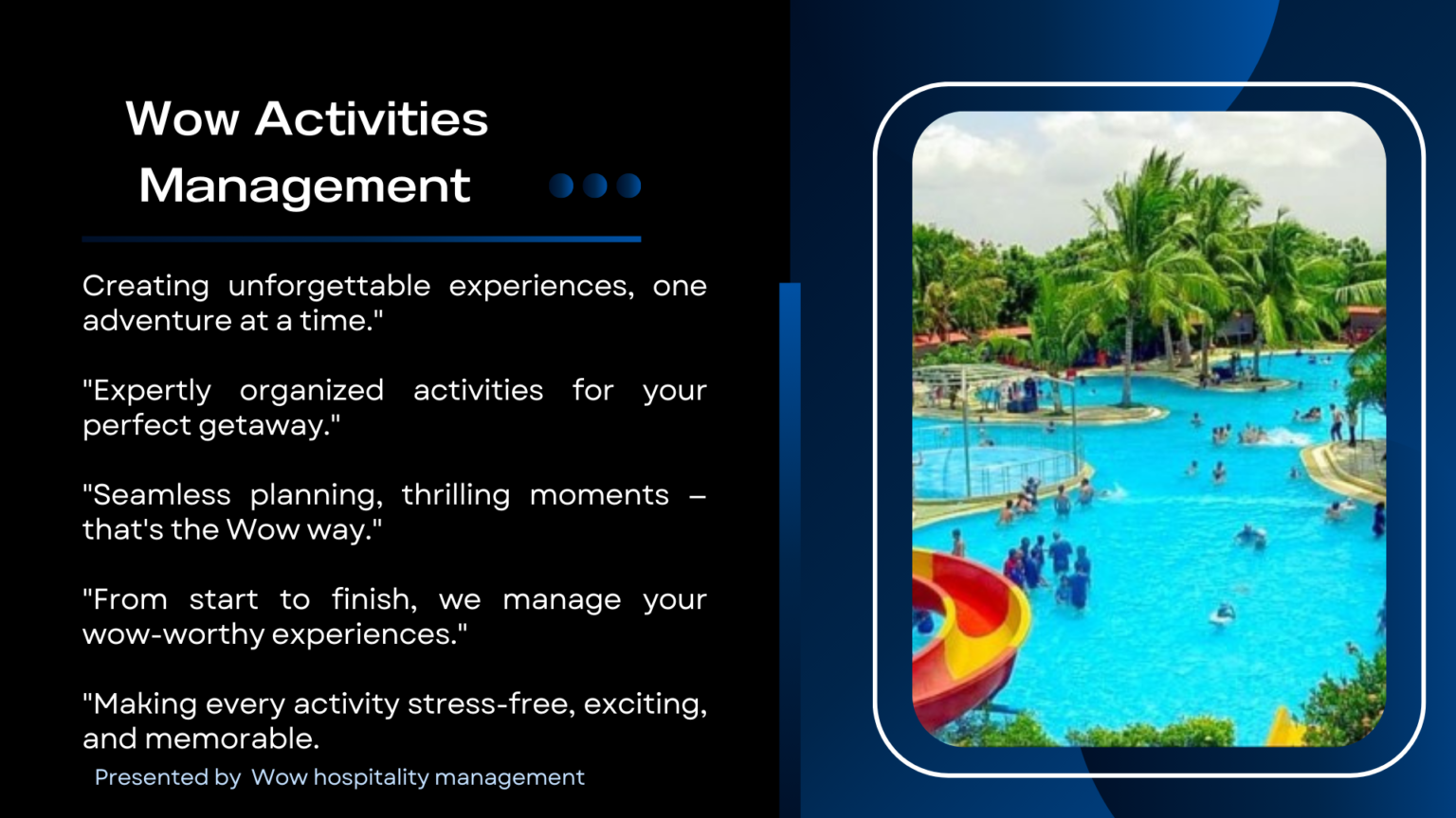 wow activities management services